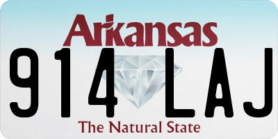 AR license plate 914LAJ