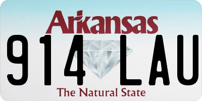 AR license plate 914LAU