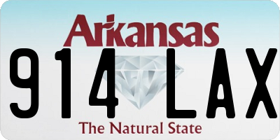 AR license plate 914LAX