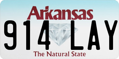 AR license plate 914LAY