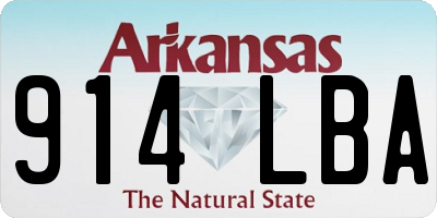 AR license plate 914LBA
