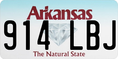 AR license plate 914LBJ