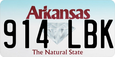 AR license plate 914LBK
