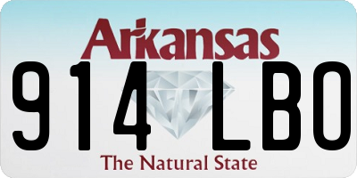 AR license plate 914LBO
