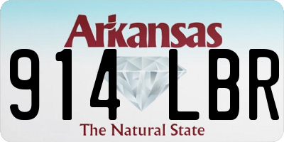 AR license plate 914LBR