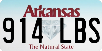 AR license plate 914LBS