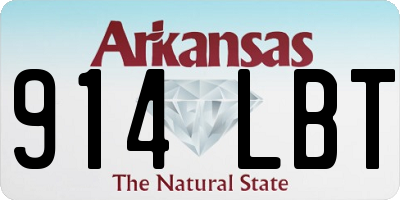 AR license plate 914LBT