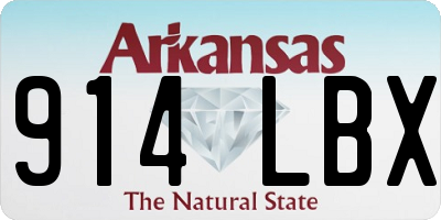 AR license plate 914LBX