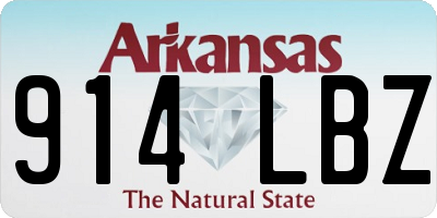AR license plate 914LBZ