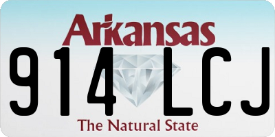 AR license plate 914LCJ