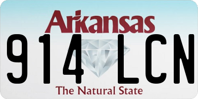 AR license plate 914LCN