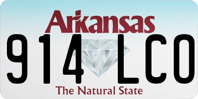 AR license plate 914LCO