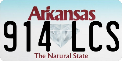 AR license plate 914LCS