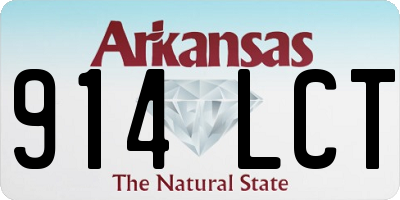 AR license plate 914LCT
