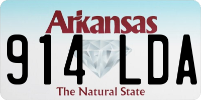 AR license plate 914LDA