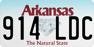 AR license plate 914LDC
