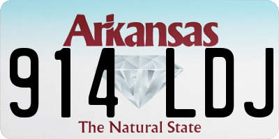AR license plate 914LDJ