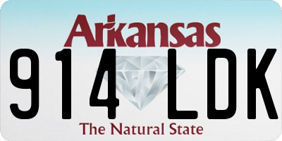 AR license plate 914LDK