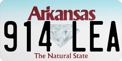 AR license plate 914LEA