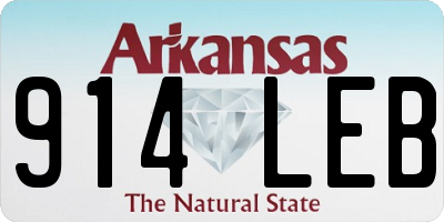 AR license plate 914LEB