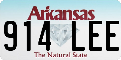 AR license plate 914LEE