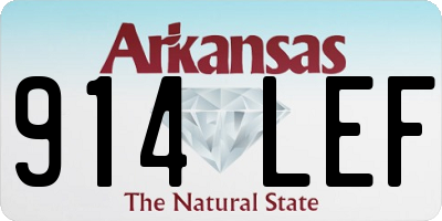 AR license plate 914LEF