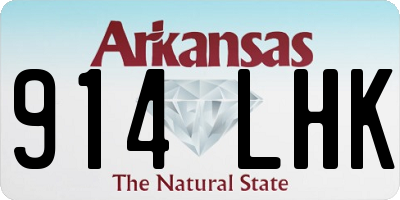 AR license plate 914LHK