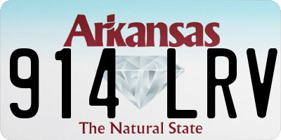AR license plate 914LRV