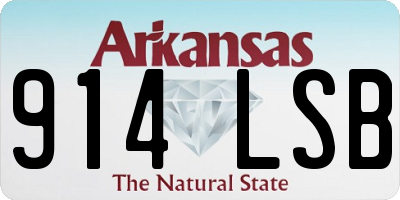 AR license plate 914LSB