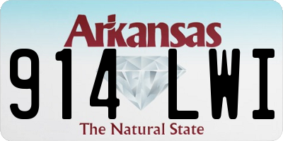 AR license plate 914LWI