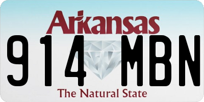 AR license plate 914MBN