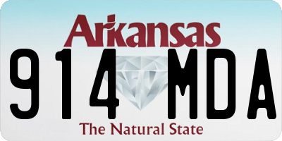 AR license plate 914MDA