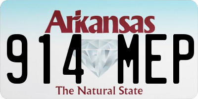 AR license plate 914MEP