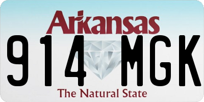 AR license plate 914MGK