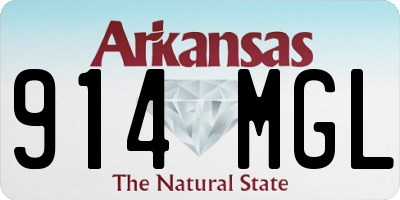 AR license plate 914MGL