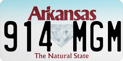 AR license plate 914MGM