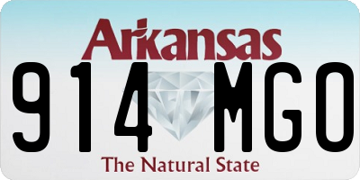 AR license plate 914MGO
