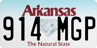 AR license plate 914MGP