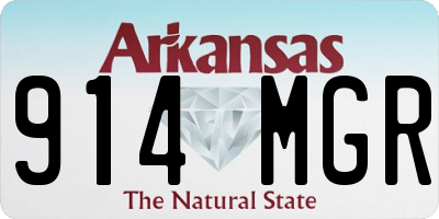 AR license plate 914MGR