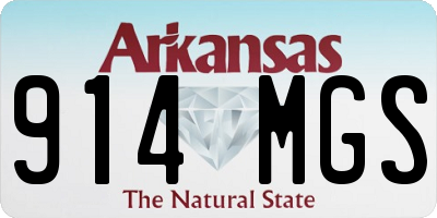 AR license plate 914MGS