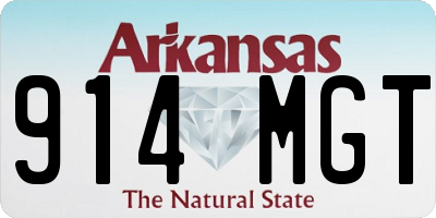 AR license plate 914MGT
