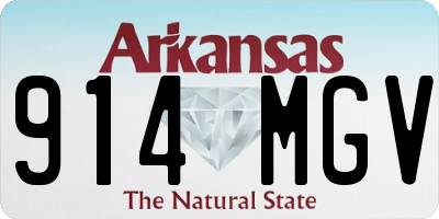 AR license plate 914MGV