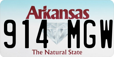 AR license plate 914MGW