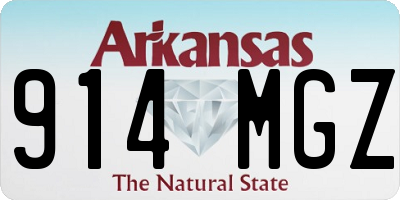 AR license plate 914MGZ