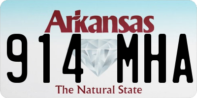 AR license plate 914MHA