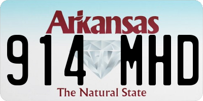AR license plate 914MHD