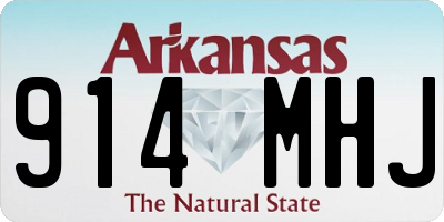 AR license plate 914MHJ