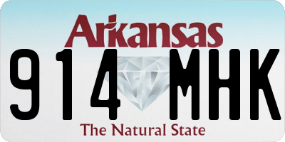 AR license plate 914MHK