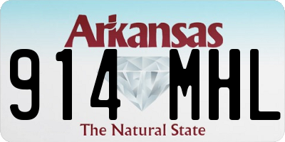 AR license plate 914MHL