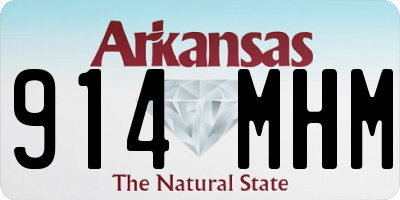 AR license plate 914MHM